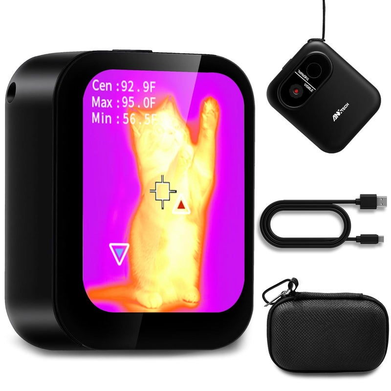 ANXTECH Store Small Thermal Imaging Camera for Beginner – Mini Thermal Imager for Home Inspection, Infrared Hidden Camera Detector Gadget 80×60 IR Resolution - Image 1